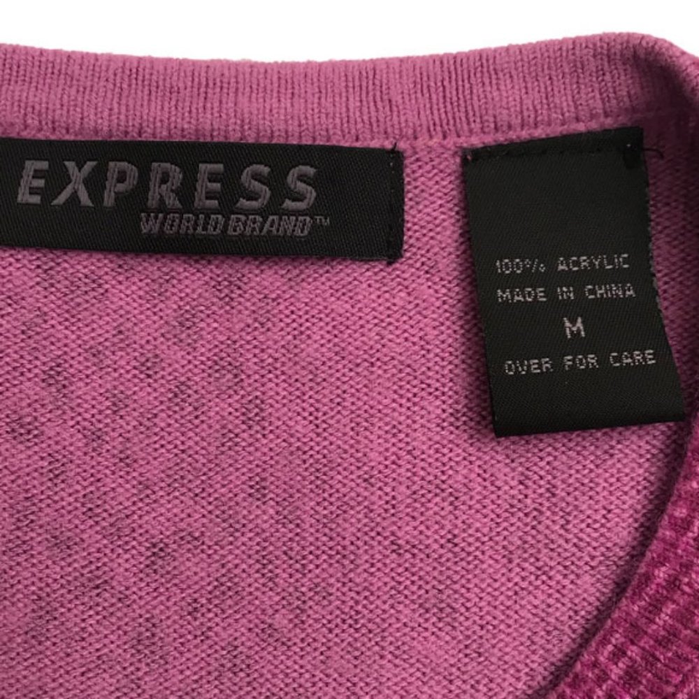 Express Magenta Python Pattern Cardigan Size M - image 6
